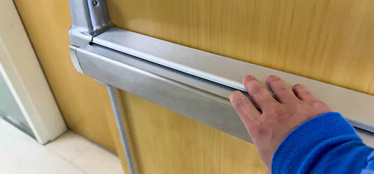Installing a Push Bar on a Door Chambly